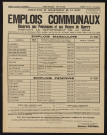 Emplois communaux réservés aux pensionnés et aux veuves de guerre habitant le département de la Seine, Recrutement à Boulogne-Billancourt d'un homme de service et d'un aide-plombier-couvreur.