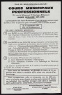 Cours municipaux professionnels, année scolaire 1971-1972 ,