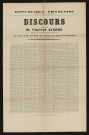 Discours prononcé par M. Vincent Auriol, président de l'Assemblée nationale constituante à la séance du 19 avril 1946 après l'adoption du projet de Constitution,