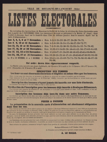 Liste électorale,