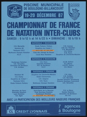 Championnat de France de natation inter clubs,