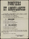 Pompiers et ambulances ,