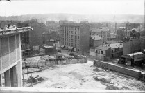 Rue Paul Bert, chantier de l'hôtel de ville