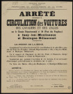 Arrêté interdisant la circulation des voitures, des cavaliers et des cycles sur le chemin départemental n°50 (pont des Peupliers) à Issy-les-Moulineaux et Boulogne-Billancourt,