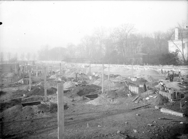 36 rue de Sèvres, chantier du groupe scolaire