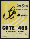 Ciné-Club de Boulogne-Billancourt, mardi 2 mars 1965 : Cote 465, d'Anthony Mann,