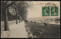 Bords de seine près du Pont de Sèvres, sur le quai de Boulogne.
