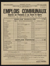 Emplois communaux réservés aux pensionnés et aux veuves de guerre habitant le département de la Seine, Recrutement à Boulogne-Billancourt d'une femme de service-concierge (avec logement).