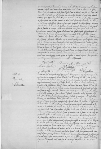 Mariage, enregistrement : Registre de 1899