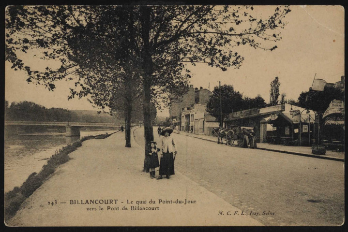 243 - Billancourt: le quai du Point-du-Jour (s.d.).