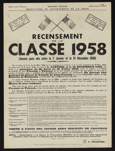 Recensement de la classe 1958,