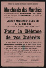 Marchands des marchés de Boulogne-Billancourt é pour la défense de vos intérêts,