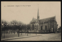 72 - Boulogne. - l'Eglise et la place de l'Eglise.