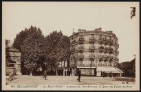 165 - Billancourt - Le Rond-Point - Avenue des Moulineaux et Quai du Point-du-Jour, Boulogne-Billancourt . place du pont de Billancourt . - vue généraleAu second plan, une boucherie/épicerie au choix P. Langlois Comestibles