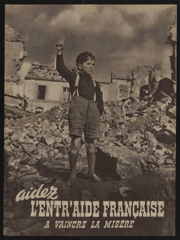 Aidez l'entr'aide française à vaincre la misère, Photographie J. M. Marcel