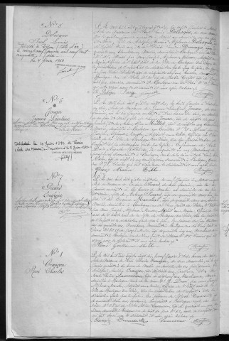 Naissance, enregistrement : Registre de 1890