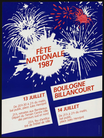 Fête nationale 1987 ,