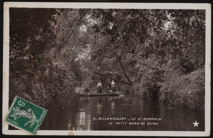 2 - Billancourt. - Ile Saint-Germain: le petit bras de Seine (s.d.).