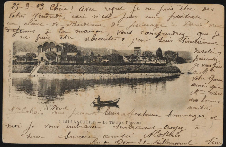 2 - Billancourt: le tir aux pigeons.