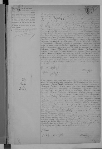 Mariage, enregistrement : Registre de 1923