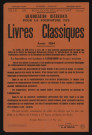 Adjudication pour la fourniture des livres classiques pendant l'année 1954,