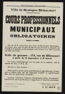 Cours professionnels municipaux obligatoires ,