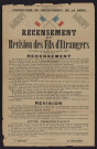 Recensement et révision des fils d'étrangers (exécution de la loi du 3 juillet 1917),