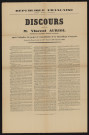 Discours prononcé par M. Vincent Auriol, président de l'Assemblée nationale constituante après l'adoption du projet de constitution,