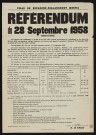 Référendum du 28 septembre 1958 ,