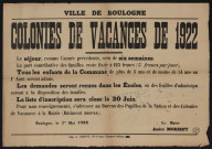 Colonies de vacances 1926,