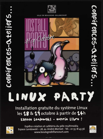 Linux party : conférences-ateliers,