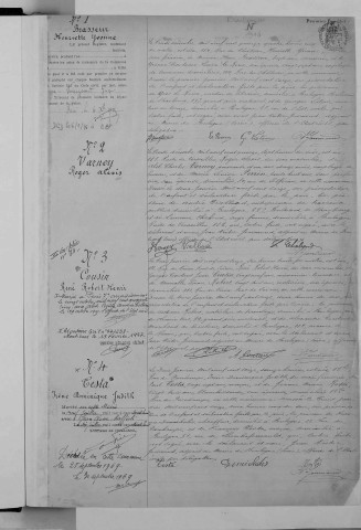 Naissance, enregistrement : Registre de 1916