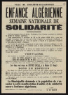 Enfance algérienne : semaine nationale de la solidarité,