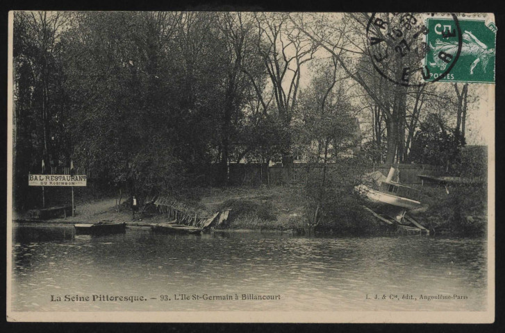 93 - La Seine Pittoresque l'Ile Saint-Germain à Billancourt.