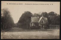 22 - Boulogne-sur-Seine - Boulevard de Boulogne et l'entrée du Bois, Paris . Bois-de-Boulogne . - Porte