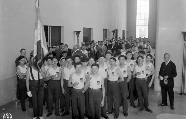 Réception de la société de gymnastique de Roubaix (24 juillet 1937)