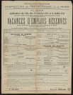 Vacances d'emplois réservés dans les services communaux de la banlieue de Paris, Recrutement à Boulogne-Billancourt de deux commis de mairie et de trois surveillants d'octroi.