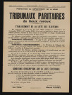 Tribunaux paritaires de baux ruraux : établissement de la liste des électeurs,