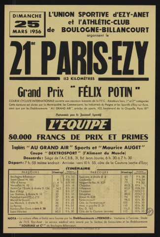 21e Paris-Ezy, 113 kilomètres, grand prix "Félix Potin",