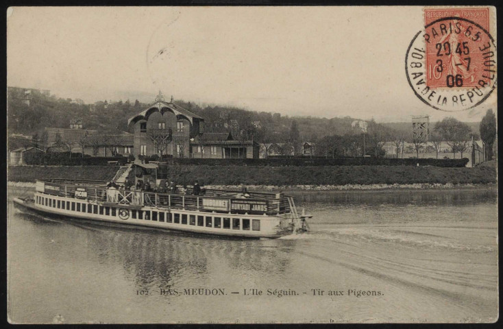 102 - Bas Meudon. - L'Ile Seguin: tir aux pigeons.