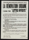 La vérité sur la rénovation urbaine,