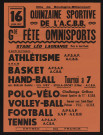 Quinzaine sportive de l'ACBB, grande fête omnisports ,