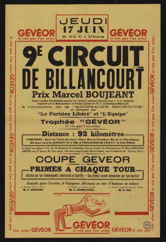 9e circuit de Billancourt, prix Marcel Boujeant,