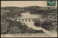 13 - Panorama pris de Bellevue-Meudon - La Boucle de la Seine, le Pont de Sèvres, l'Ile Seguin, Sèvres, Boulogne, St-Cloud, Suresnes et le Mont-Valrien, Boulogne-Billancourt . - vue panoramiqueAu premier plan, à droite, l'île Seguin et le pont de Sèvres. A droite, Boulogne-Billancourt, à gauche, Sèvres. Au second plan, à gauche, Saint-Cloud, Suresnes et le Mont-Valérien