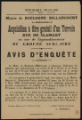 Acquisition à titre gratuit d'un terrain rue de Clamart en vue de l'agrandissement du groupe scolaire : avis d'enquête,