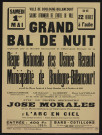 Grand bal de nuit organisé par la Société mutualiste et d'entr'aide sociale de la Régie nationale des usines Renault et la municipalité de Boulogne-Billancourt,