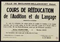 Cours de rééducation de l'audition et du langage,