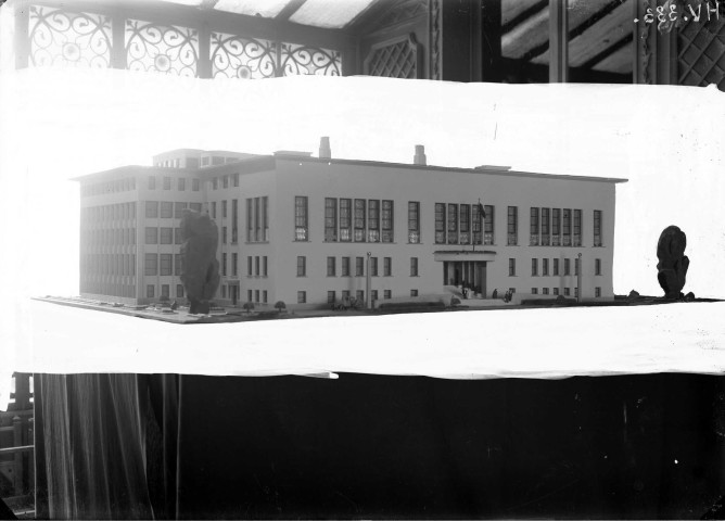 Maquette de l'avant-projet d'hôtel de ville