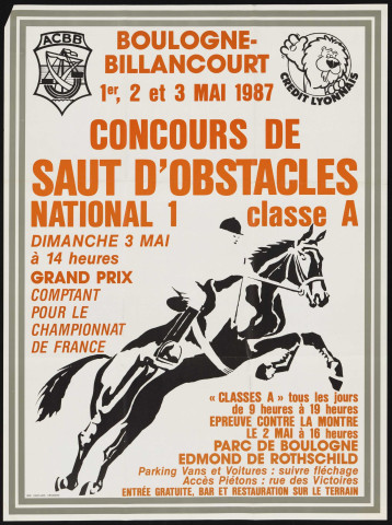 Concours de saut d'obstacles,