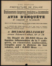 Avis d'enquête de commodo et incommodo : 68-70 avenue Edouard-Vaillant, Société anonyme des Usines Renault : installation d'un dépôt de 48000 litres de liquides inflammables de la 1re catégorie, en réservoirs souterrains, comptés pour le dixième de leur volume, soit 4800 litres.